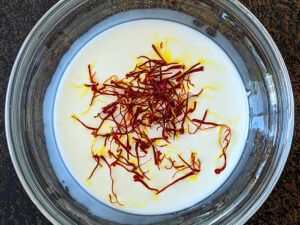 Step by step Thandai gulkand ice cream
