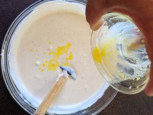 Step by step Thandai gulkand ice cream