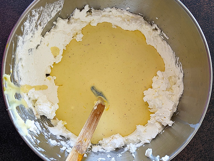 Step by step Thandai gulkand ice cream