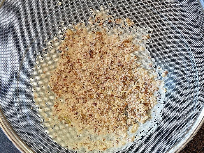 Step by step Thandai gulkand ice cream