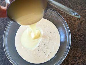 Step by step Thandai gulkand ice cream