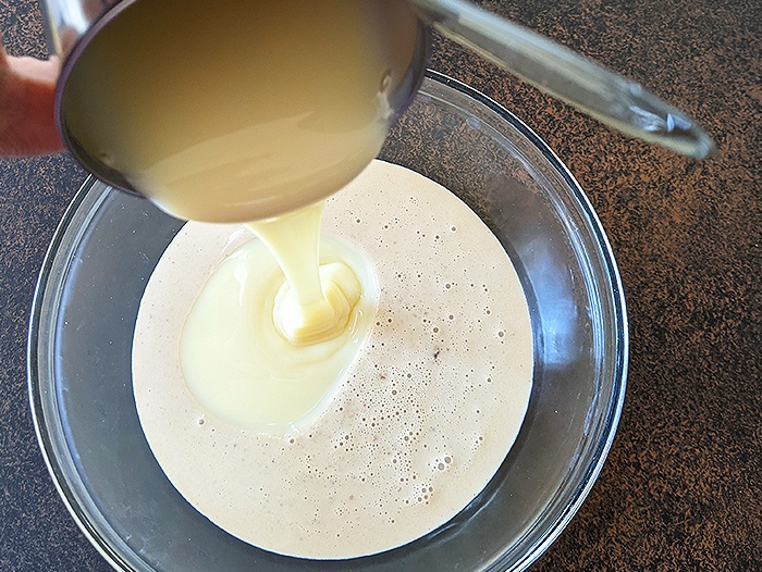Step by step Thandai gulkand ice cream