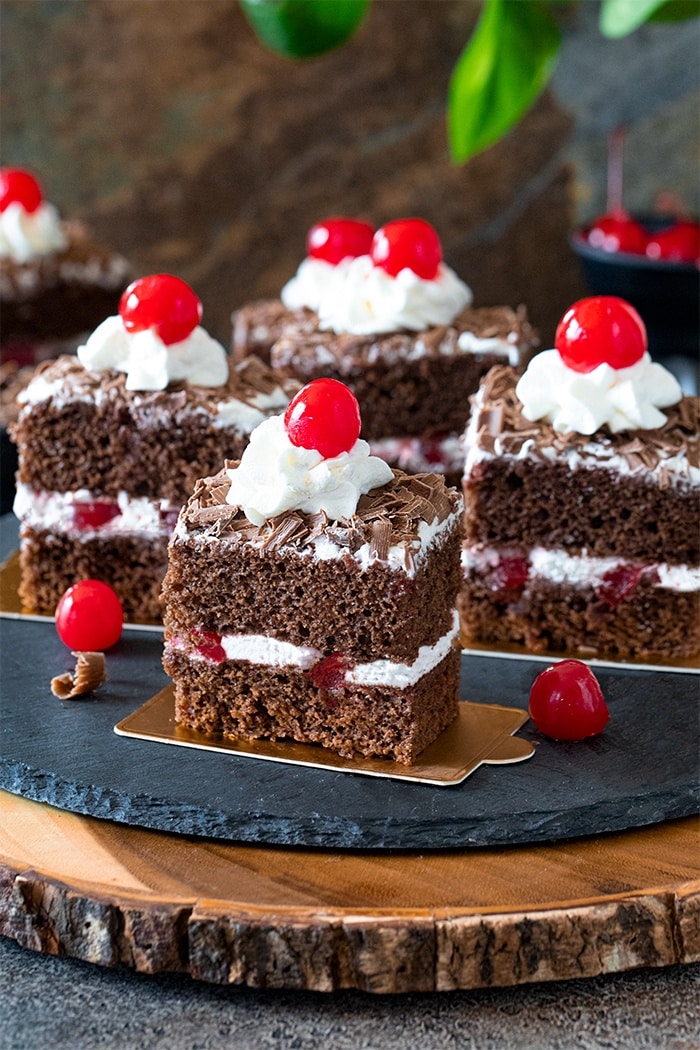 Eggless Black Forest Pastry With Step By Step Tutorial Ruchiskitchen