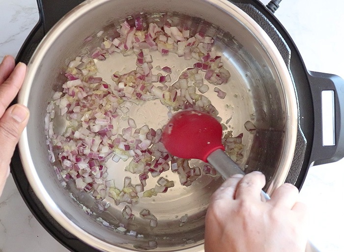 Cook the aromatics