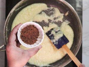 Add cocoa powder
