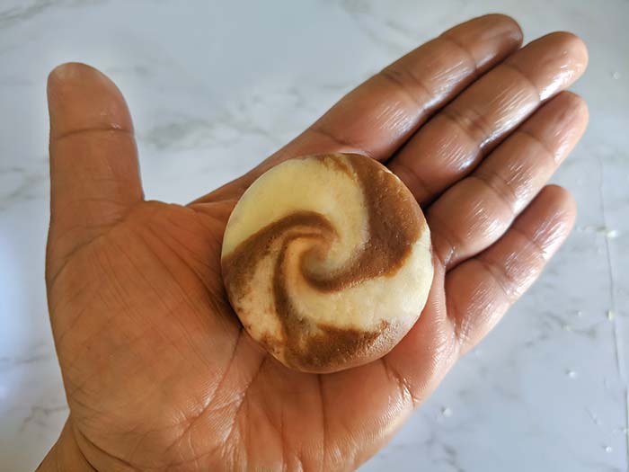 Chocolate marble peda is ready
