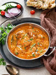 Chicken tikka curry in a bowl
