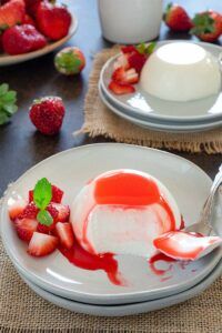 Top with fruit coulis and enjoy