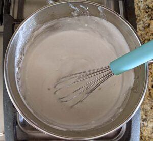 Heat the coconut milk