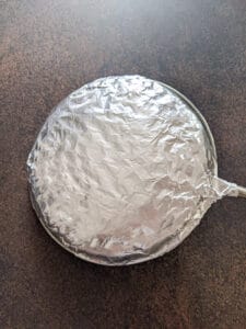 Wrap jhara in foil