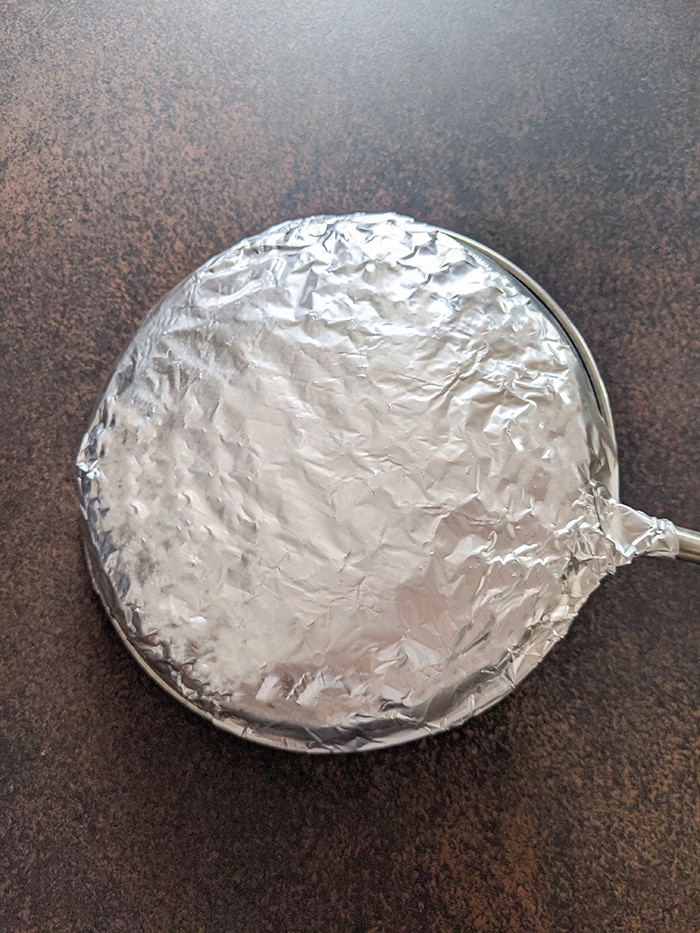 Wrap jhara in foil