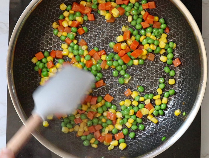 Cook vegetables