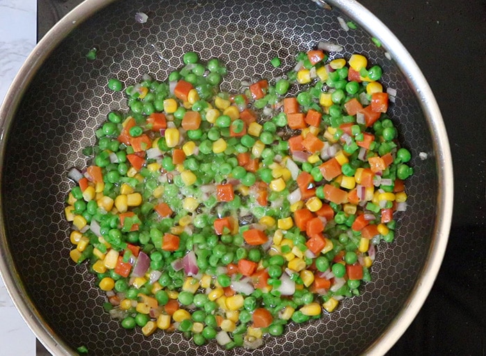 Cooked veggies