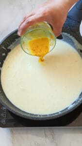 Add saffron milk
