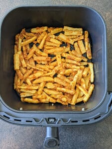 Air fry the potatoes