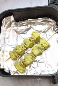 Paneer tikka baked in airfryer
