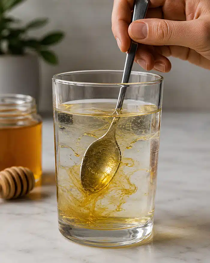 Dissolve honey in water